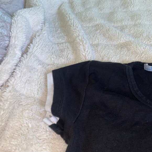 MT black tight fitting double layered tee - Picture 4 of 4